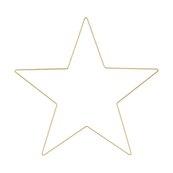 Stern zum Hängen DIY, gold, L, ca.57cmD