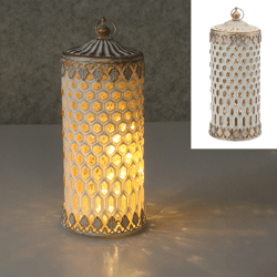 LED Leuchte Oriental, weiß-gold, groß, ca.9x22cm