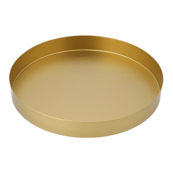 Platte, gold, matt, ca. 25cmD