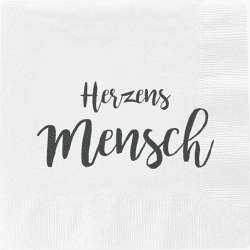 Servietten Herzensmensch, 20er Pack