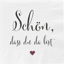 Servietten Schön, dass du da bist, 20er Pack