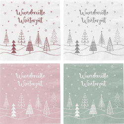 Servietten, Winterzeit, 4/s, 20er Pack
