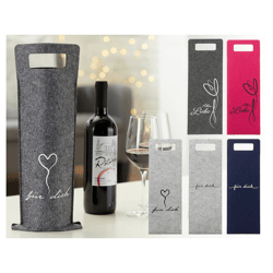 Bottle bag felt gift 6/s 