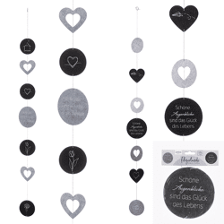 Filzgirlande mit Spruch. 2/s, ca. 145cmL 