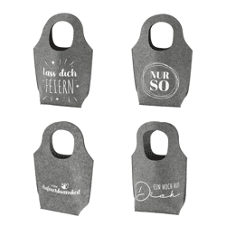 Geschenktasche aus Filz mit Spruch 4/s