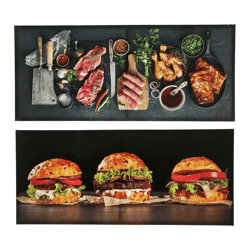 Outdoor Canvas Bilder BBQ, 2/s, 80x35cm