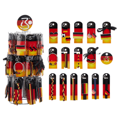 Fussballaccessories, 17/s, auf Thekendrehständer