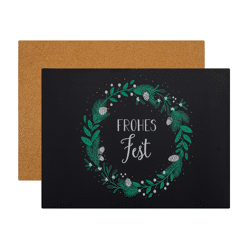 Placemat cork wreath 40x30cm