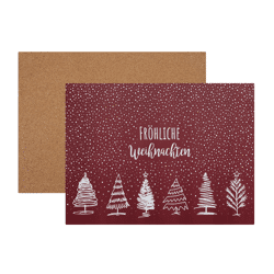 Cork placemat fir tree 40x30cm