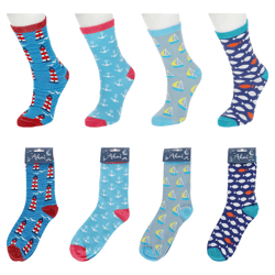 Damen Socken Maritim 4/s