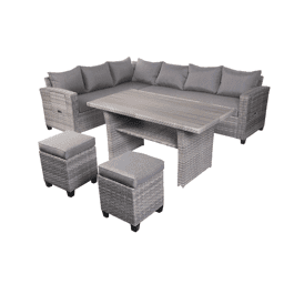 Garten Sitzgruppe Lounge Set Rattan Gartengarnitur ...