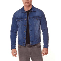 ONLY & SONS Coin Life Herren Jeans-Jacke zeitlose Freizeit-Jacke 22010451 Blau