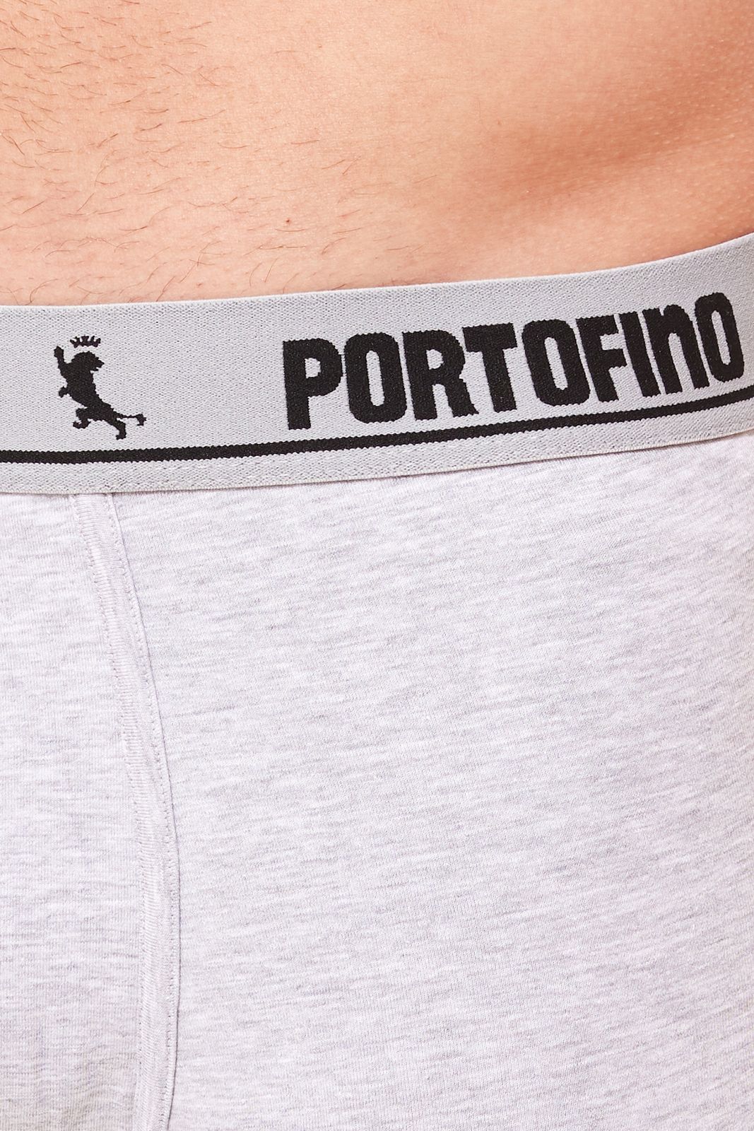 2er Pack PORTOFINO Herren Boxershorts bequeme Unterw&auml;sche PF100-001 Grau meliert