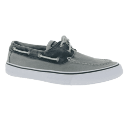 SPERRY Bahama II SW Herren Leinen-Sneaker Bootsschuhe STS22018 Grau/Blau