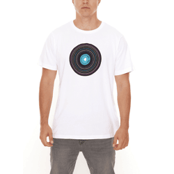 BAD+MAD Antwerp Tee Men's Short-Sleeve Shirt with Large Front Print Cotton T-Shirt BMTR003 White