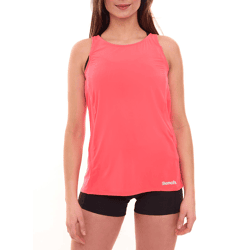 Bench Damen Tank Top ärmelloses Sport-Shirt mit Cut Out im Rücken Lauf-Shirt PK11423 11423 Neon Orange