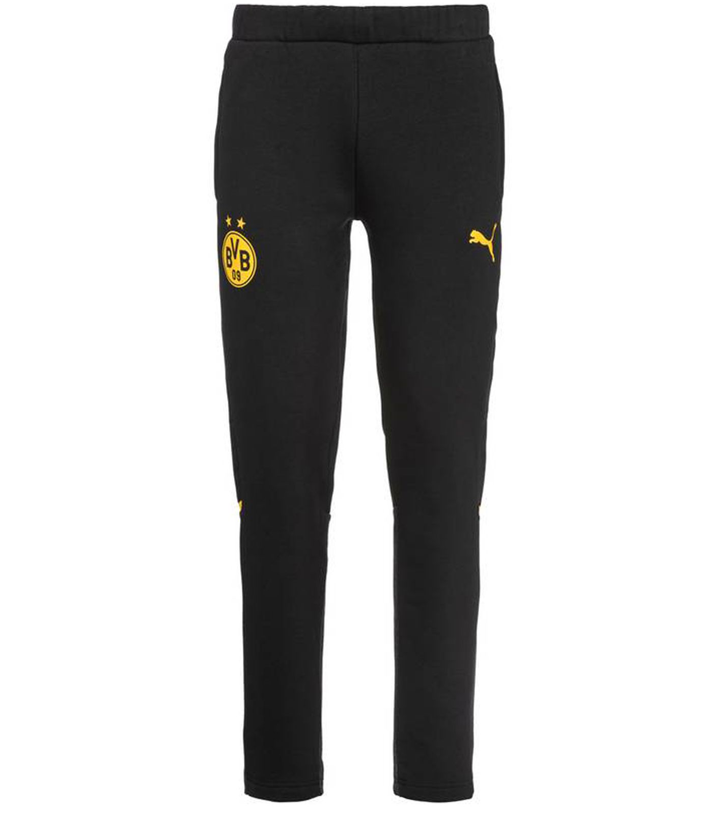 PUMA BVB Casuals Pants Herren Sweat-Hose Borussia Dortmund Baumwoll-Fanwear 771843 02 Schwarz