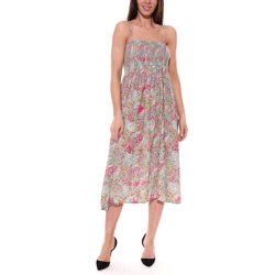 Aniston CASUAL 2 in 1 Midi-Kleid mit abnehmbaren Trägern auch als Rock tragbar Sommer-Kleid mit floralem Print 87089836 Grün/Bunt