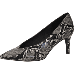 Venturini Milano High Heels gemusterte Damen Abend-Sandaletten mit Stiletto-Absatz 1031228 Schwarz