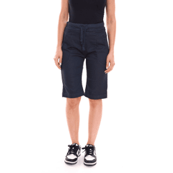 PLEASE Damen Stoff-Shorts kurze Hose mit Bindeband Bermuda 58839834 Navy