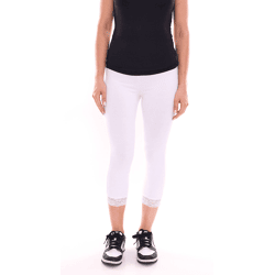 neun 9 monate Damen Umstands-Hose bequeme Schwangerschafts-Hose 82137015 Weiß