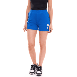 LTB Gonene Damen Shorts kurze Sommer-Hose mit Palmenstick Sweat-Hose 32458708 Blau