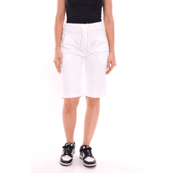 PLEASE Damen Sommer-Shorts kurze Hose mit seitlichen Eingrifftaschen 42032565 Weiß