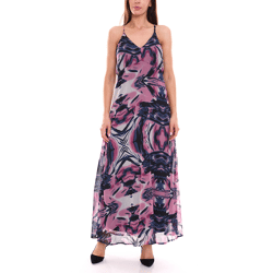 Aniston SELECTED Damen Sommer-Kleid Maxi-Kleid mit Allover-Print 62973444 Violett/Bunt