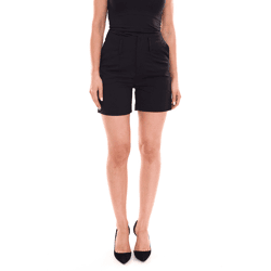 AJC Damen schlichte Sommer-Shorts kurze Freizeit-Hose Alltags-Shorts 27735940 Schwarz