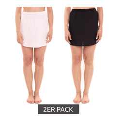 2er Pack BOYSEN´S Damen Mini-Rock modischer  Sommer-Rock 10317509 Schwarz/Weiß