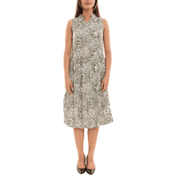 BOYSEN´S Damen Midi-Kleid ärmelloses Sommer-Kleid m Allover-Print 97979564 Grün