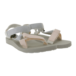 TEVA Original Universe Damen Trekking-Sandale leichte Freizeit-Schuhe glitzernd Outdoor-Sandale 1135370/PMML Silber/Rosa/Grau
