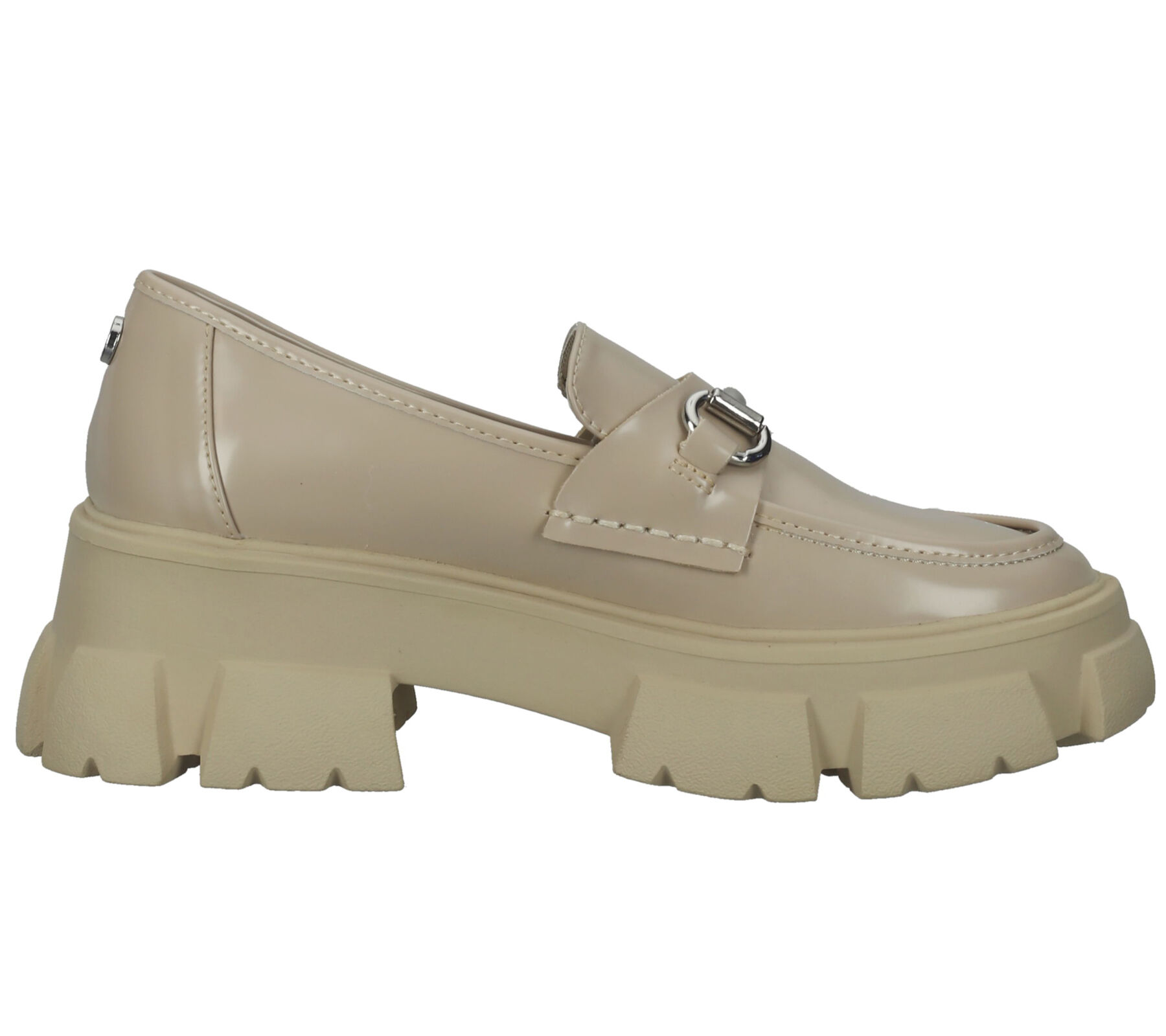 STEVE MADDEN Trifecta Plateau-Schuhe Retro Loafer Halbschuhe SM11001855-02002-166 Beige