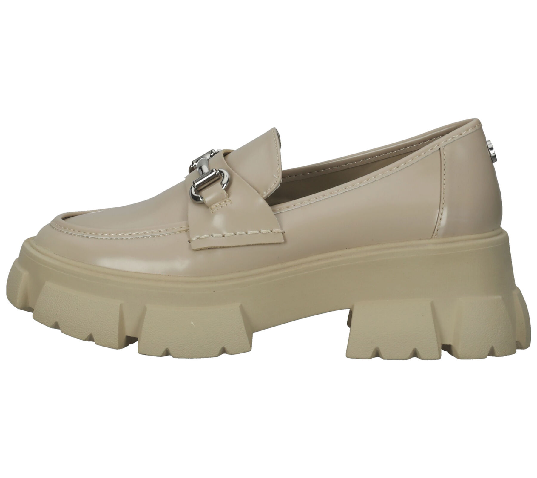 STEVE MADDEN Trifecta Plateau-Schuhe Retro Loafer Halbschuhe SM11001855-02002-166 Beige