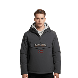 NAPAPIJRI Rainforest wasserabweisende Anorak-Jacke Winter-Jacke NP0A4GMCH981 Grau