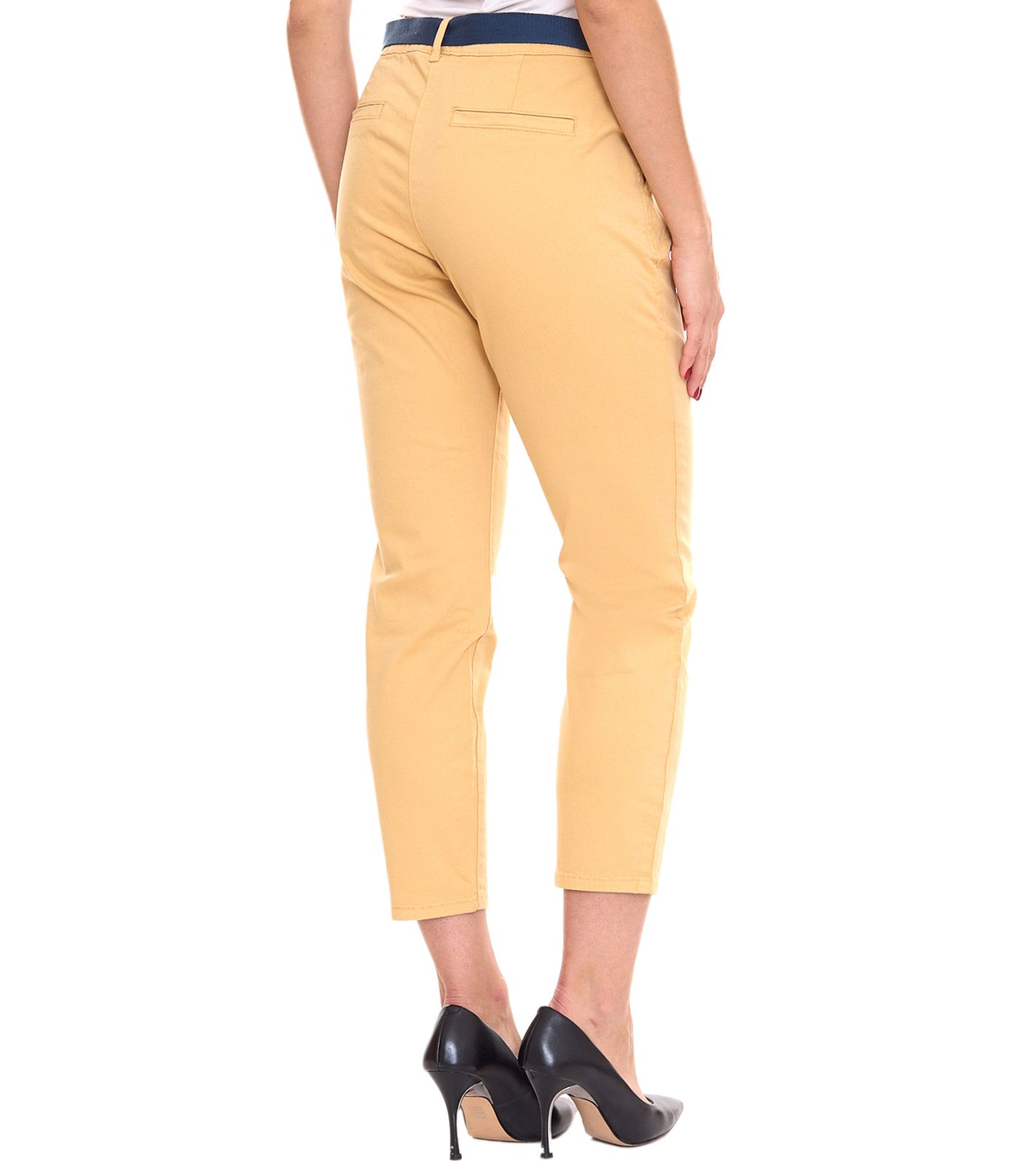 TOM TAILOR Damen Chino-Hose stylische Alltags-Hose mit G&uuml;rtel 46246404 Beige