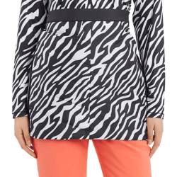 McKINLEY Isabel W Damen Ski-Rock schützender Rock mit AQUABASE Beschichtung im Zebra-Look 420206 915 Schwarz/Weiß