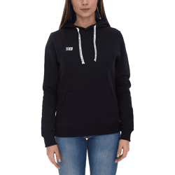 Outfitter Ocean Fabrics Thai Damen Hoodie nachhaltiger Kapuzen-Pullover im Basic-Style OUT-W-1003-OTW-03 Schwarz