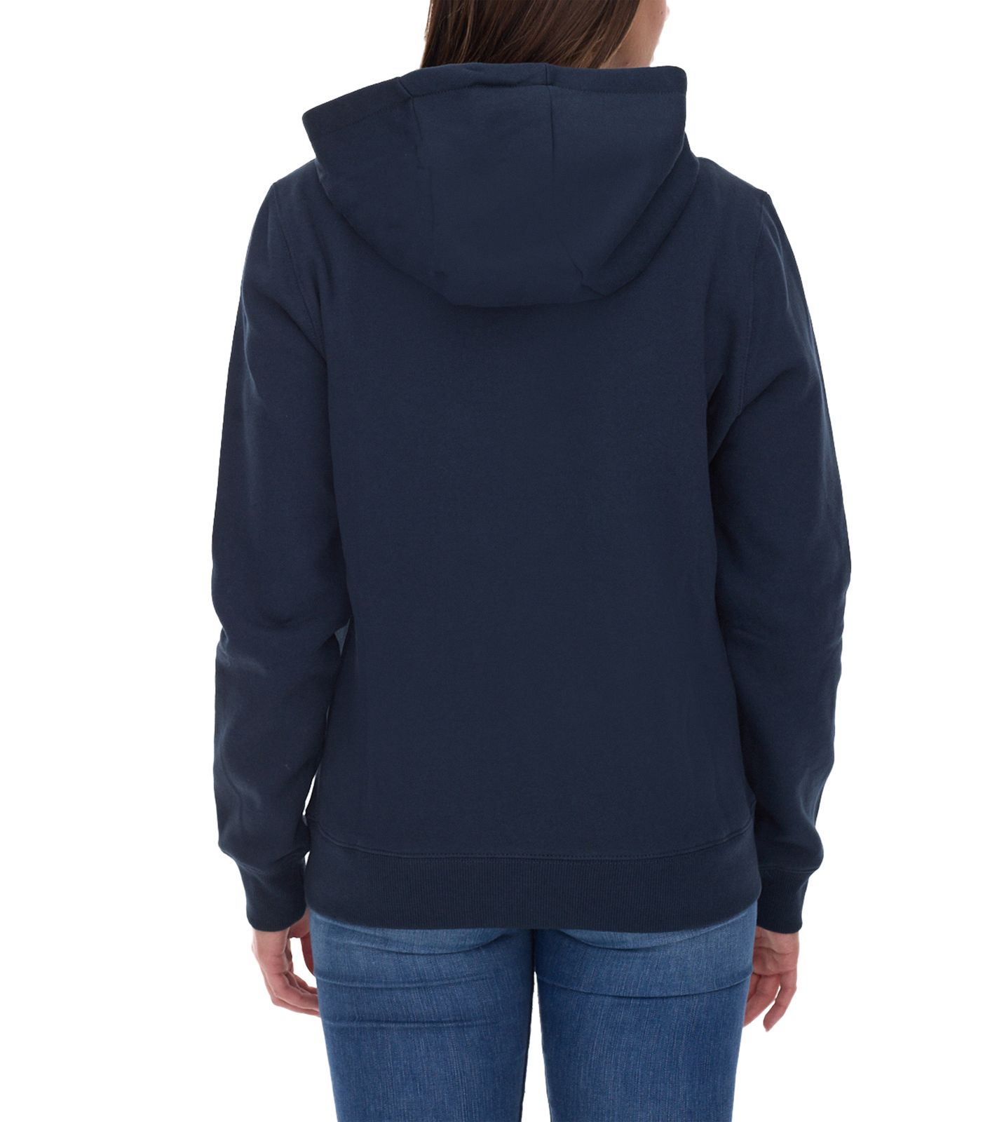 Outfitter Ocean Fabrics Thai Damen Hoodie nachhaltiger Kapuzen-Pullover im Basic-Style OUT-W-1003-OTW-42 Navy