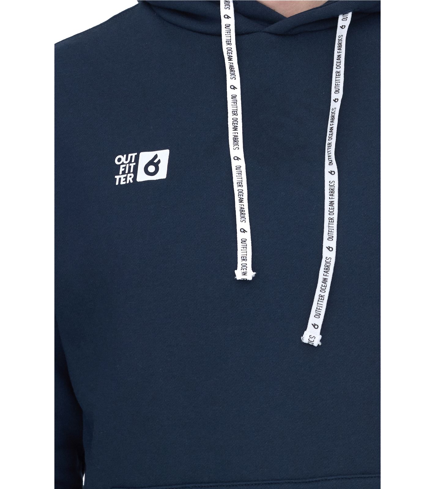 Outfitter Ocean Fabrics Thai Herren Hoodie nachhaltiger Kapuzen-Pullover im Basic-Style OUT-M-1003-OTW-42 Navy