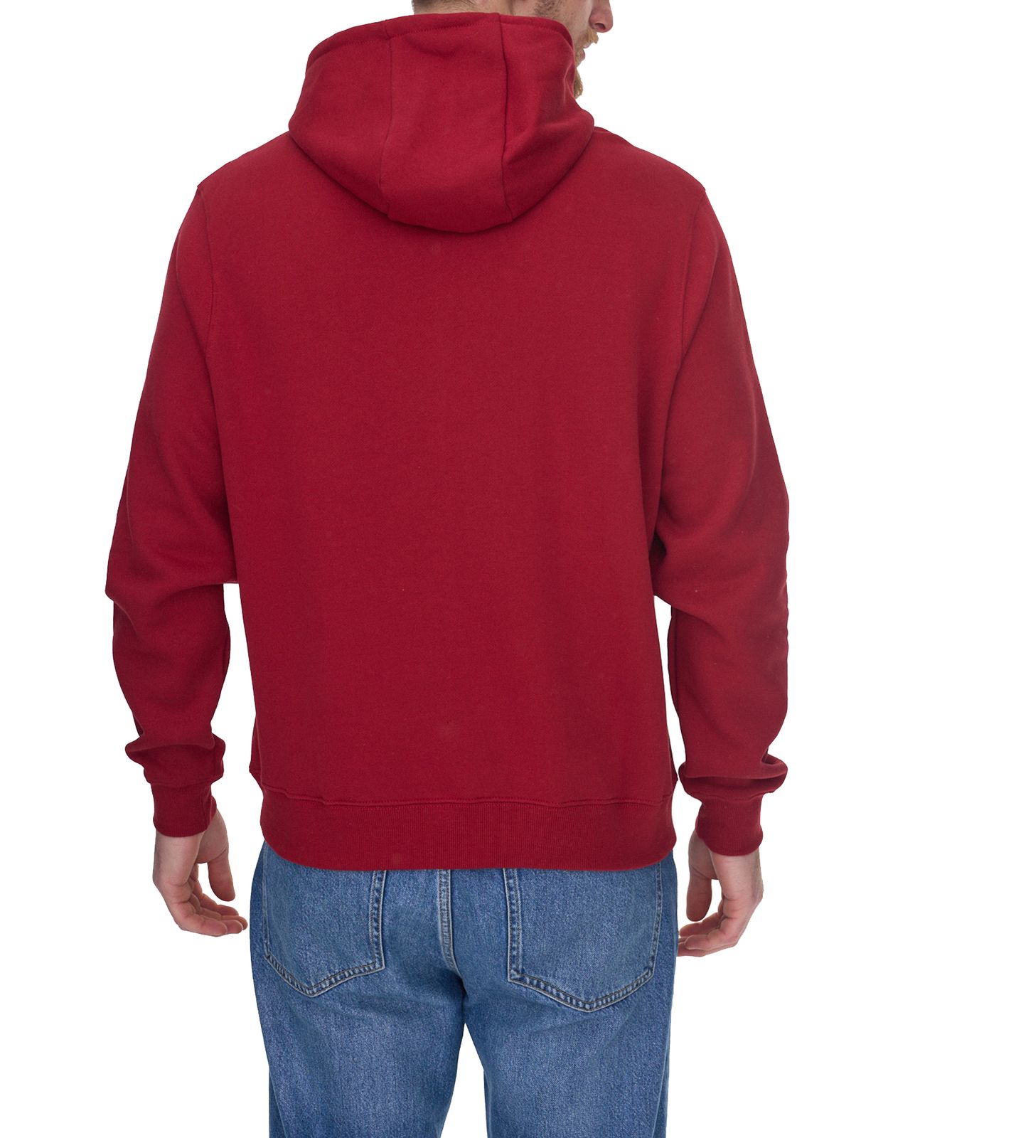 Outfitter Ocean Fabrics Thai Herren Hoodie nachhaltiger Kapuzen-Pullover im Basic-Style OUT-M-1003-OTW-36 Rot