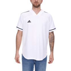 adidas Condivo 20 Kurzarm Trikot Herren Jersey Fußball-Shirt mit AeroReady FT7255 Weiß/Schwarz
