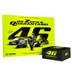 VR46 Fanbuch Von Null auf 46 Stickeralbum über die Geschichte von Valentino Rossi der MotorGP-Ikone interaktiven Erlebnissen italienische 