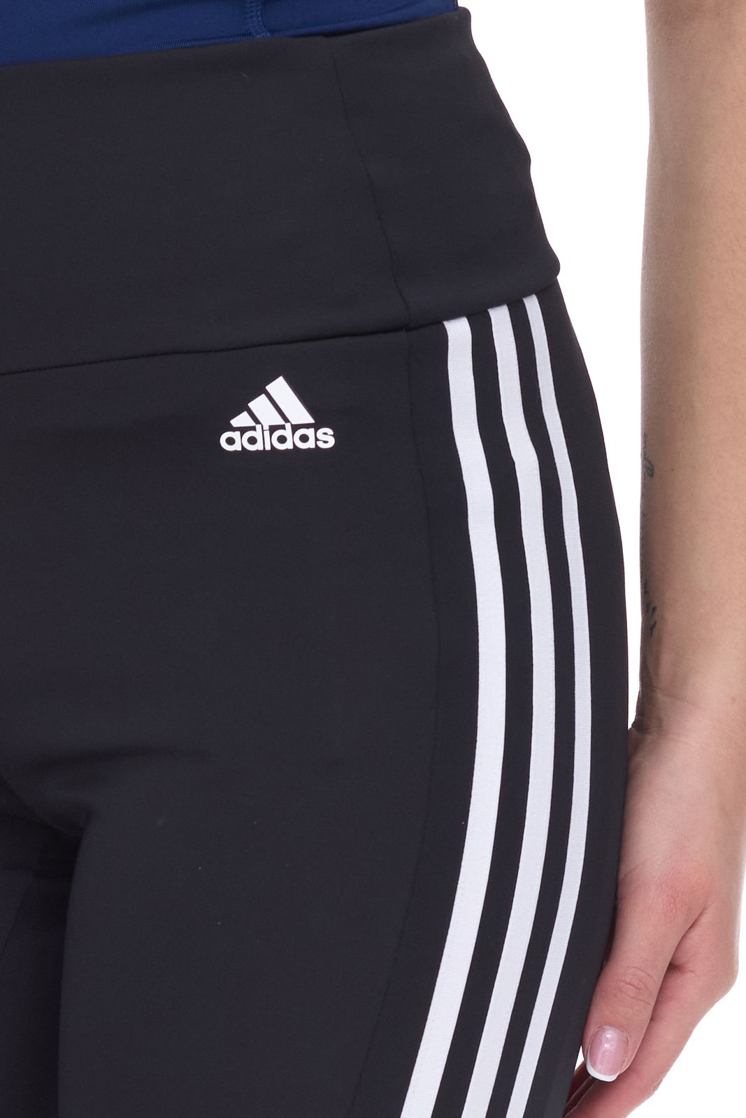adidas Designed to Move High-Rise 3-Streifen Sport 3/4-Tight Damen Sport-Leggings mit AeroReady Fitness-Hose Capri-Leggings GL3985 Schwarz