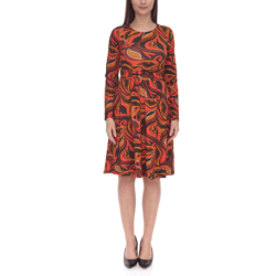 Aniston SELECTED Damen Maschenkleid modisches Sommer-Kleid 49498517 Bunt