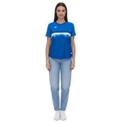 Outfitter OCEAN FABRICS TAHI Damen nachhaltiges Training-Shirt mit Mesh-Einsätzen Fitness-Shirt Kurzarm-Shirt OUT-W-1021-OTW-41 Blau