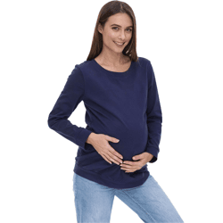 9-Month Maternity T-Shirt for Women, Simple Design, Maternity Wear 58374154 Dark Blue