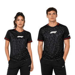 Formula 1 F1 Unisex Rundhals-Shirt mit dezentem Camouflage-Print Sport-Trikot 701222547 001 Schwarz/Rot