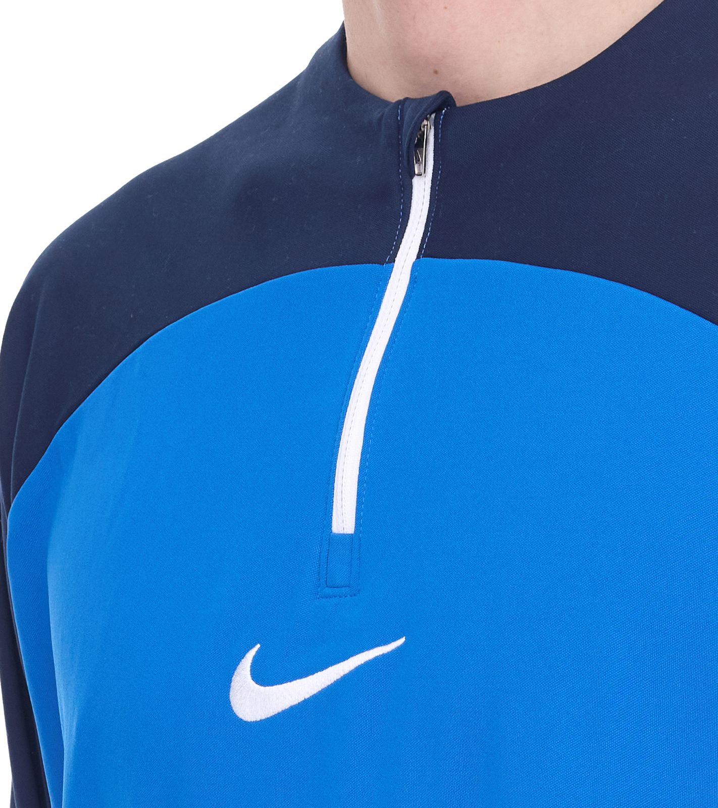 NIKE Academy Pro Dry Drill Longsleeve Herren Trainingsjacke mit Half-Zip Sportjacke mit Dry-Fit DH9230-463 Blau