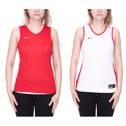 NIKE Team Basketball Reversible Damen Tank-Top mit Dri-FIT-Technologie Trainings-Shirt wendbares Sport-Shirt NT0213-657 Rot/Weiß